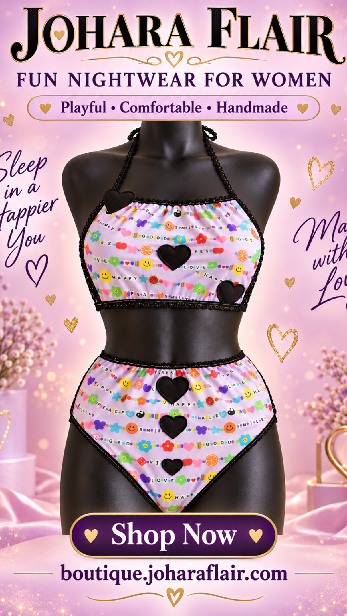 Happy Vibes Nightwear Set