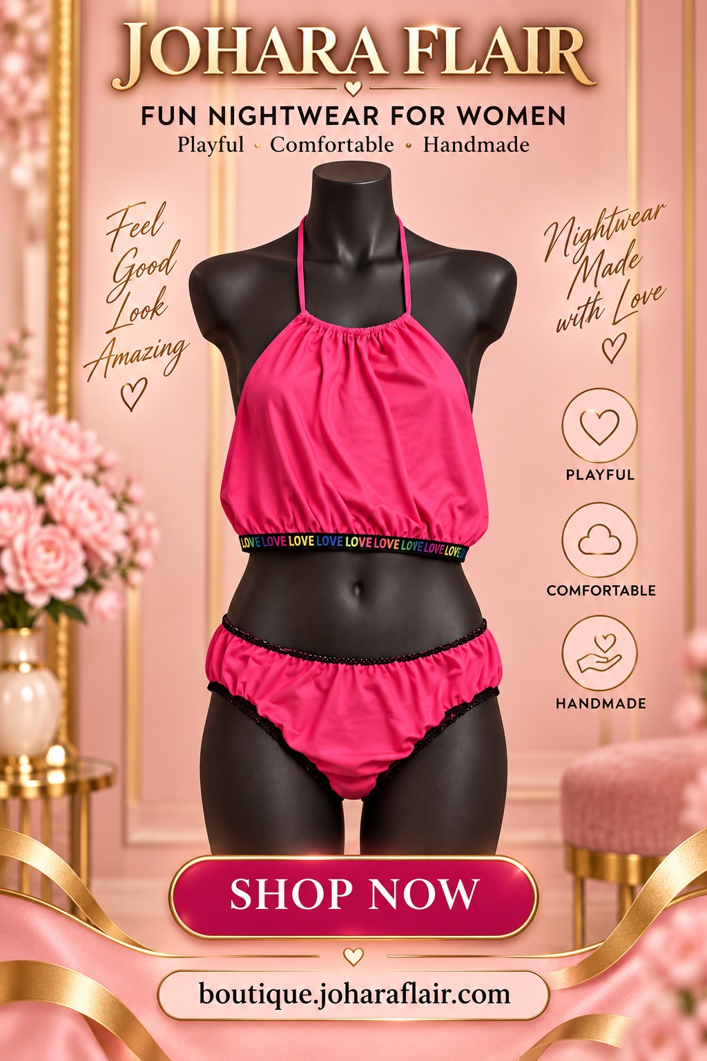 Pretty in Pink Nightwear Set